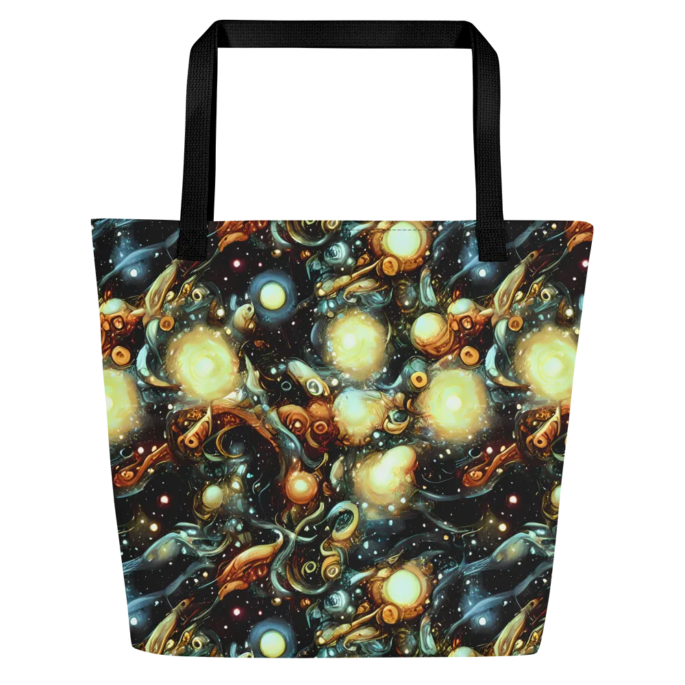Cosmic Organica on Large Tote Bag W/ Pocket — Front