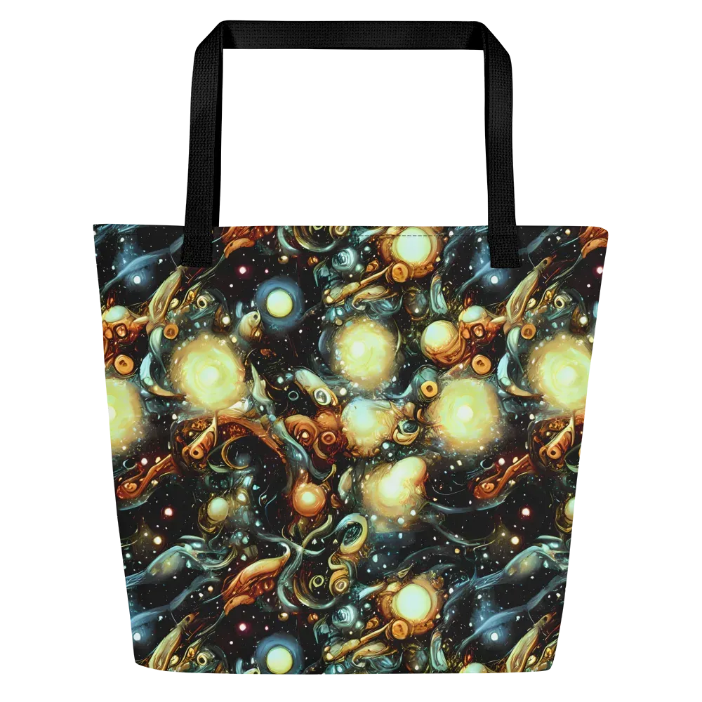 Cosmic Organica on Large Tote Bag W/ Pocket — Front
