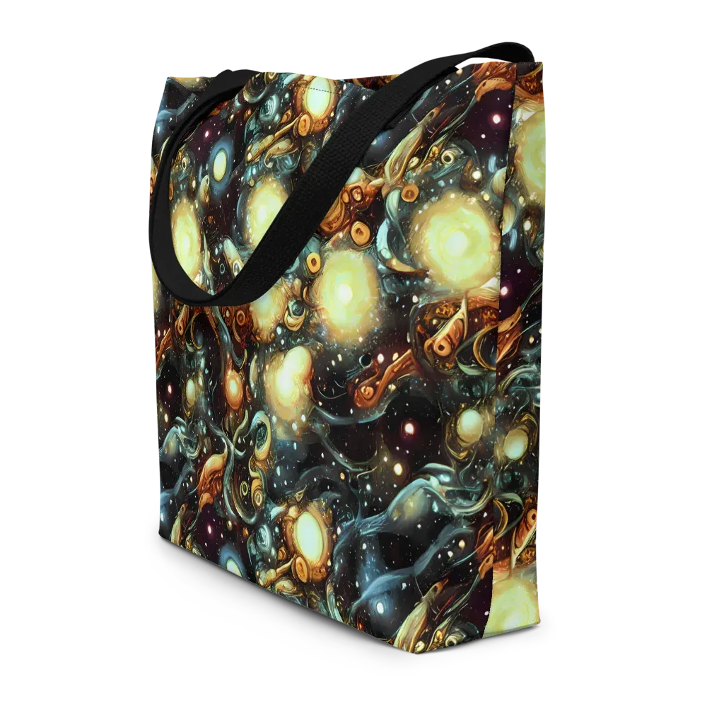 Cosmic Organica on Large Tote Bag W/ Pocket — Front