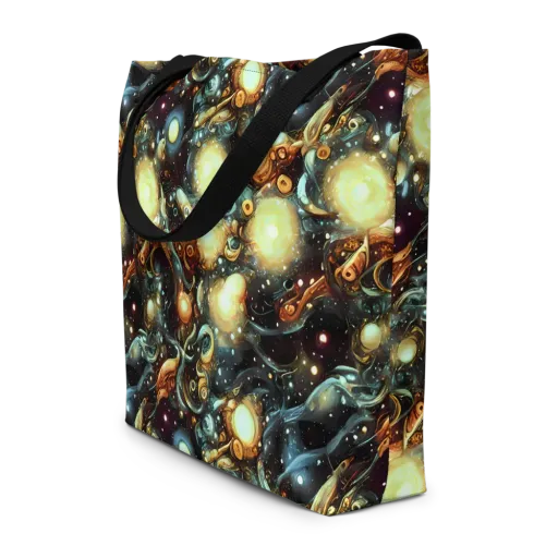Cosmic Organica on a Large Tote Bag W/ Pocket
