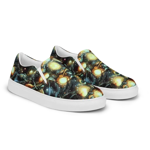 Cosmic Organica on a Women's Slip-On Canvas Shoes