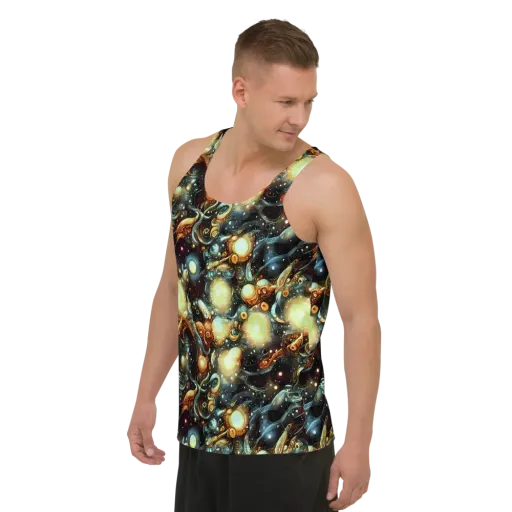 Cosmic Organica on a Men's Tank Top