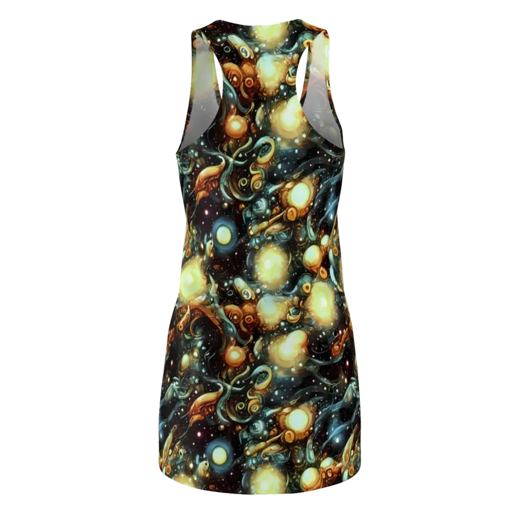 Cosmic Organica on Racerback Dress — Back