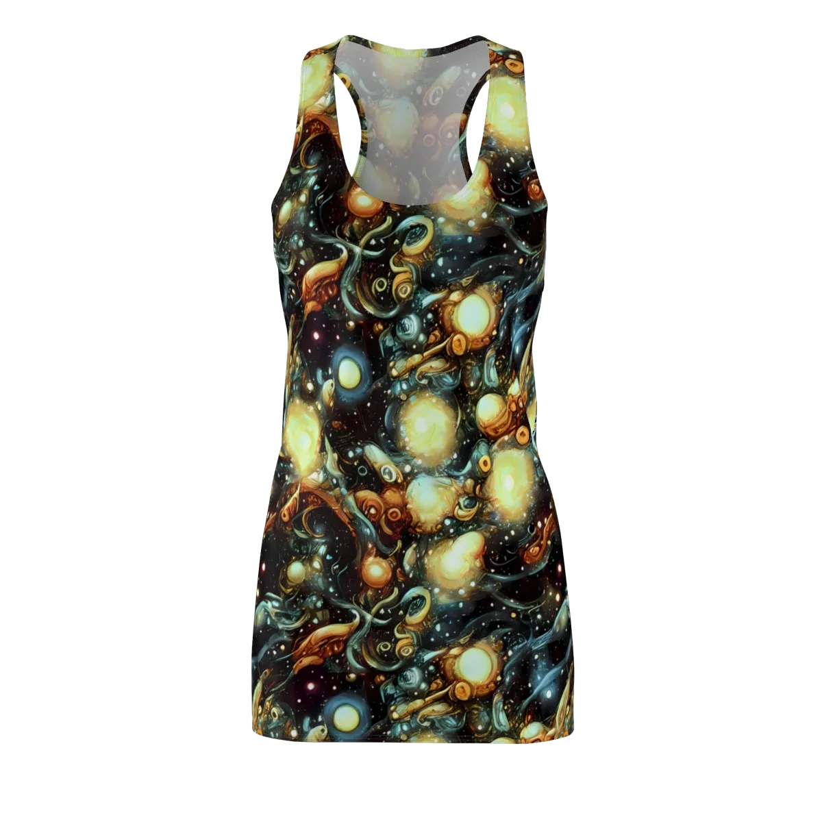 Cosmic Organica on Racerback Dress — Front