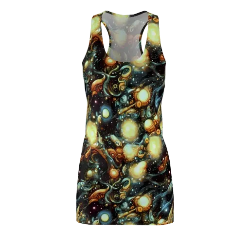 Cosmic Organica on a Racerback Dress