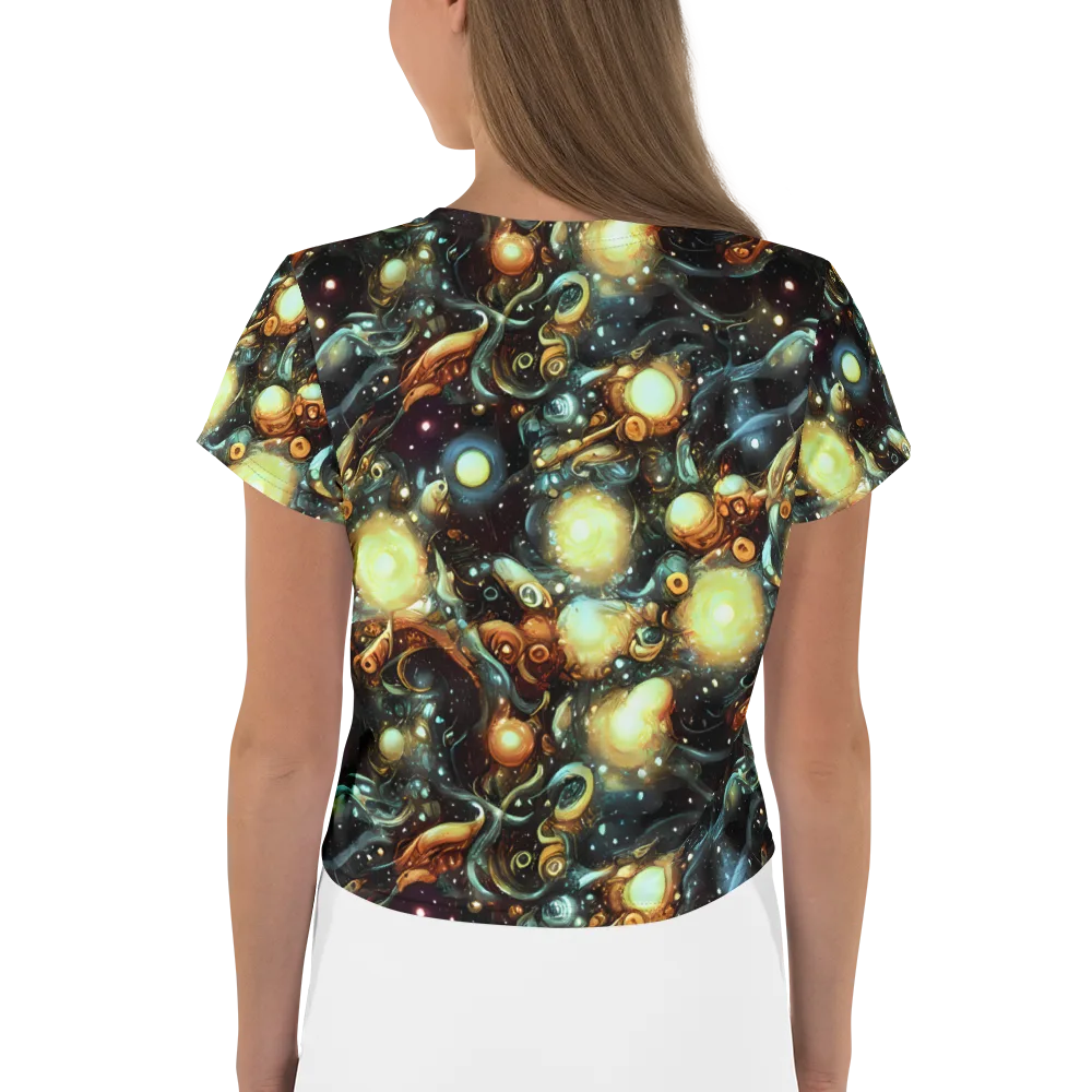 Cosmic Organica on Crop Tee — Back