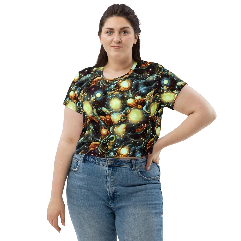 Cosmic Organica on Crop Tee — Front