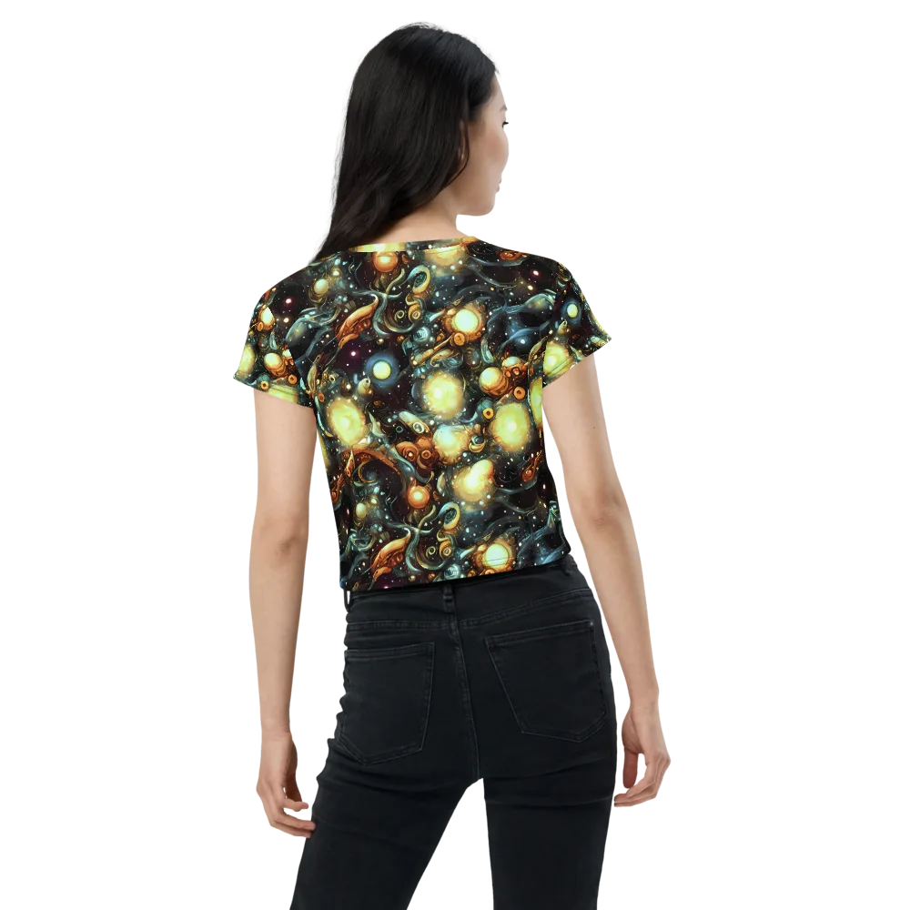 Cosmic Organica on Crop Tee — Back