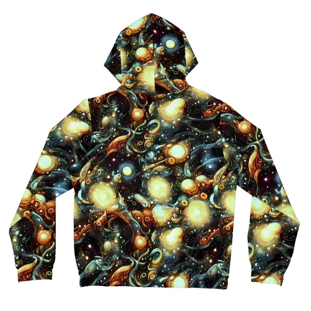 Cosmic Organica on Women's Full-Zip Hoodie — Back