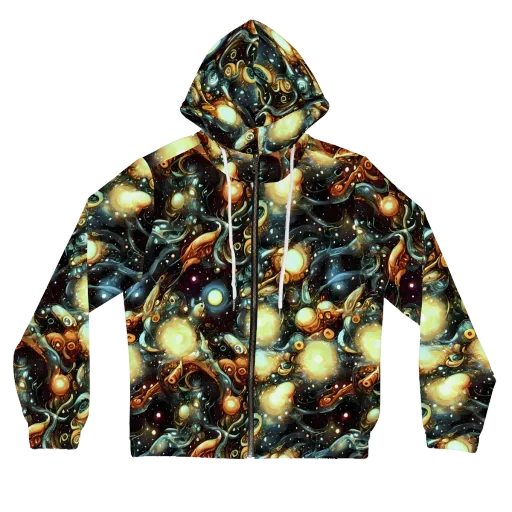 Cosmic Organica on a Women's Full-Zip Hoodie
