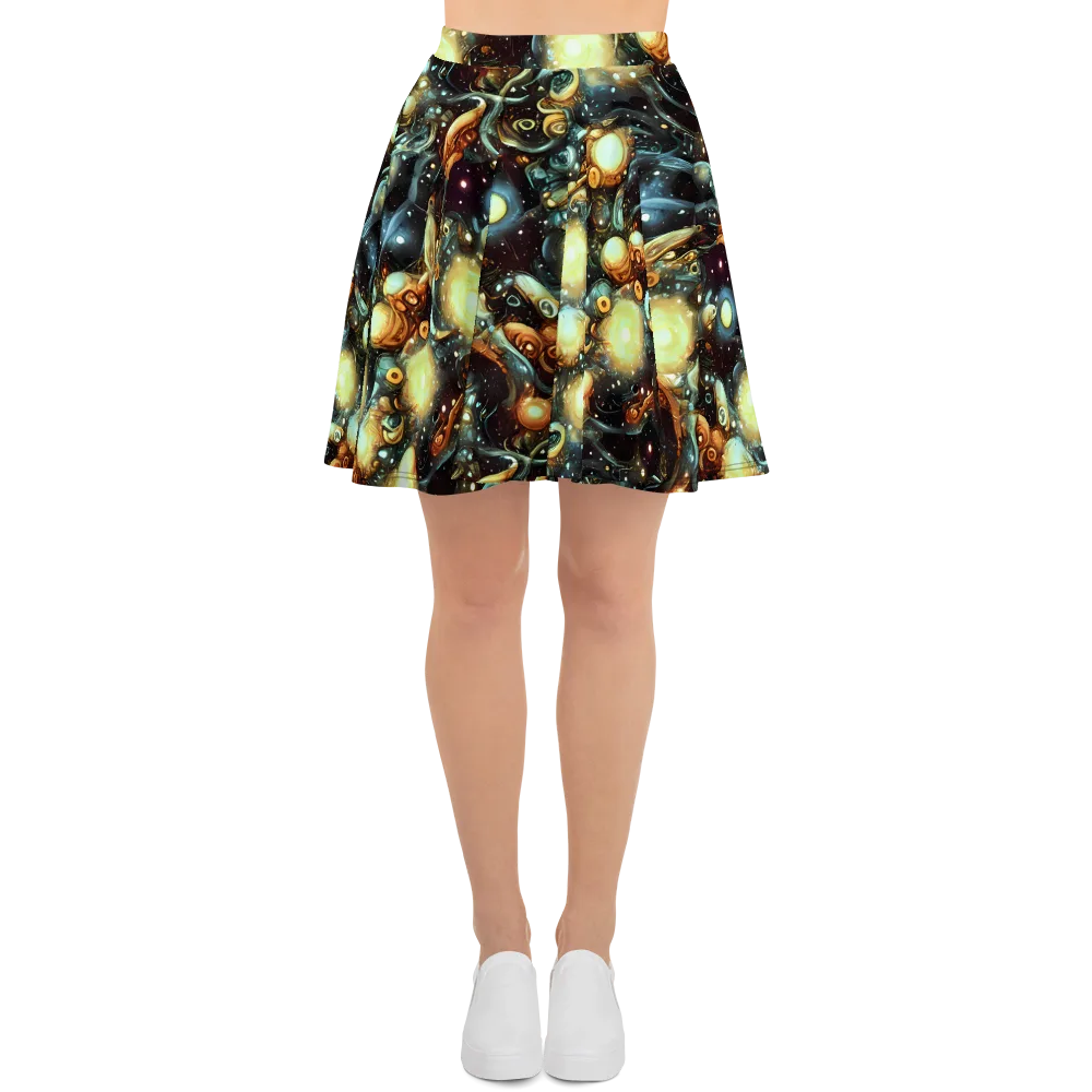 Cosmic Organica on Skater Skirt — Front