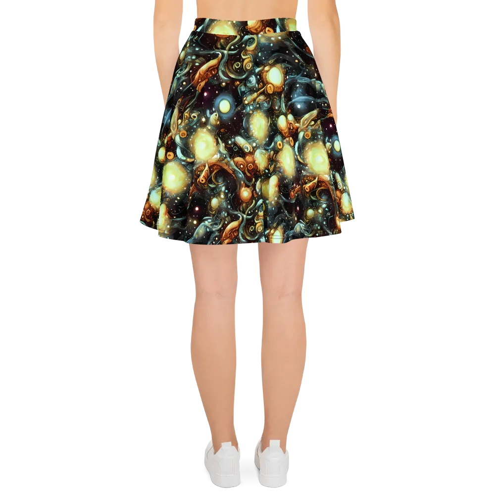 Cosmic Organica on Skater Skirt — Back