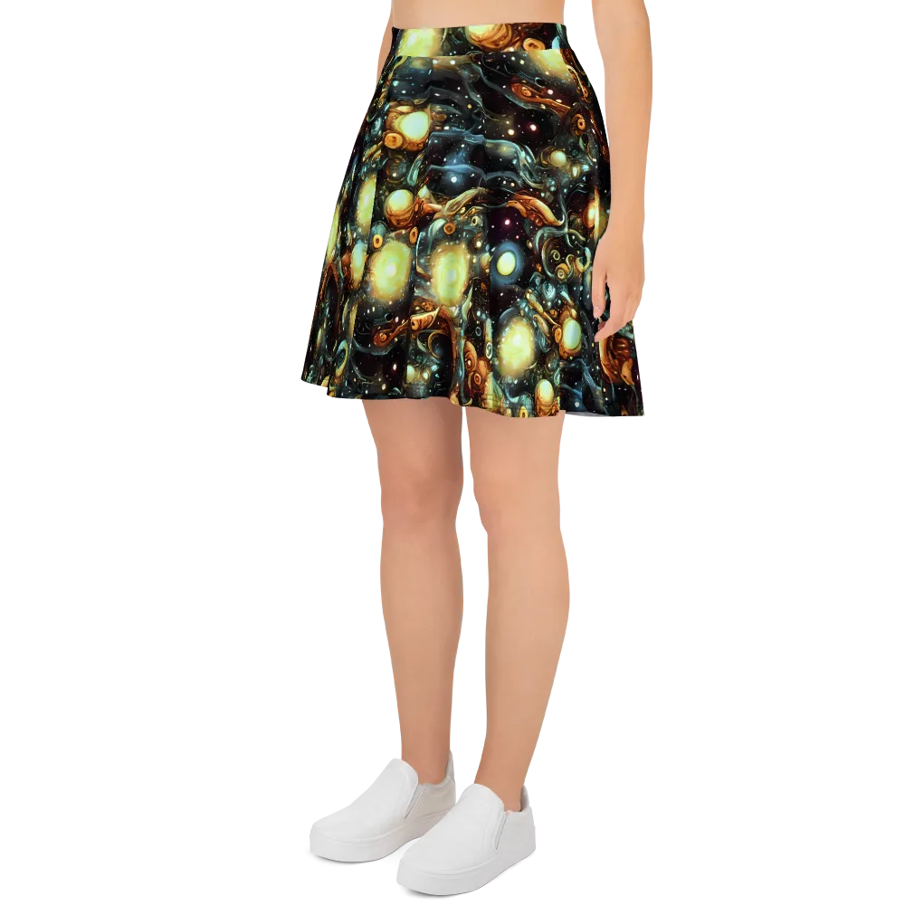 Cosmic Organica on Skater Skirt — Left