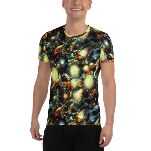 Cosmic Organica on a Men's Athletic T-Shirt