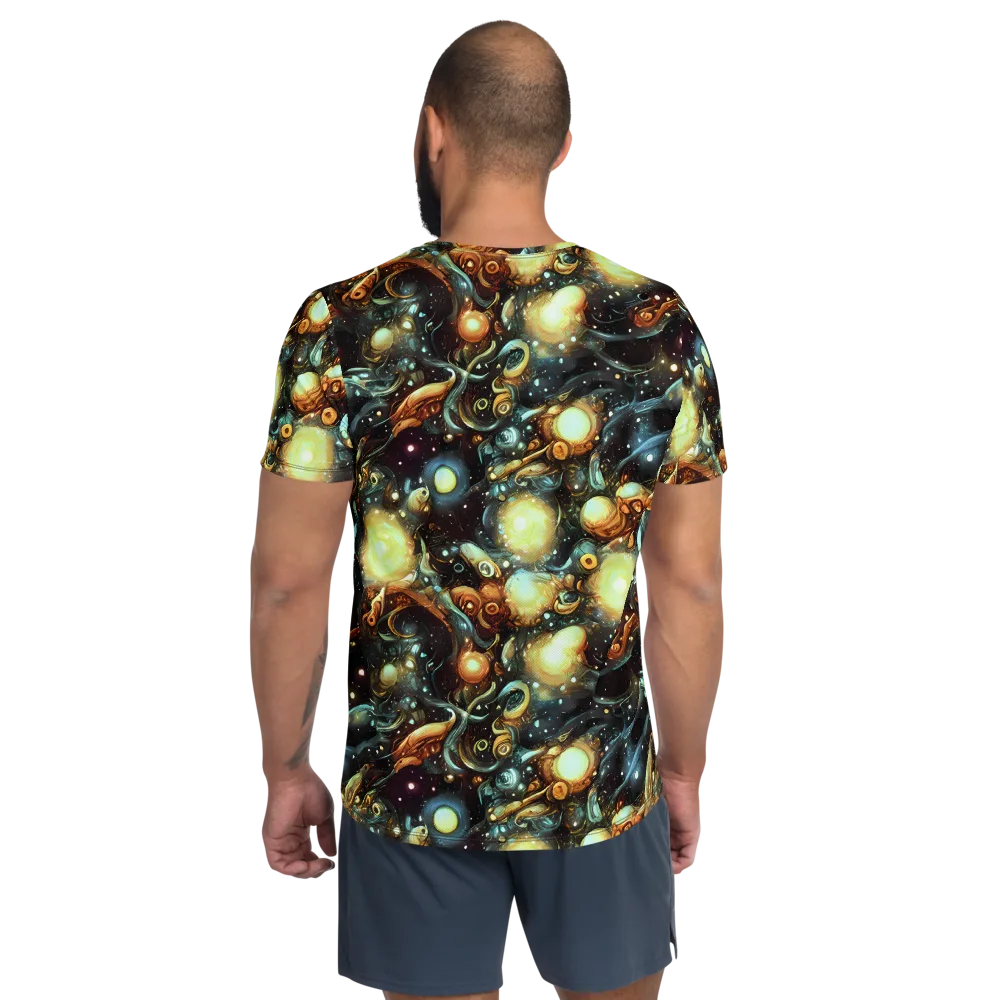 Cosmic Organica on Men's Athletic T-Shirt — Back