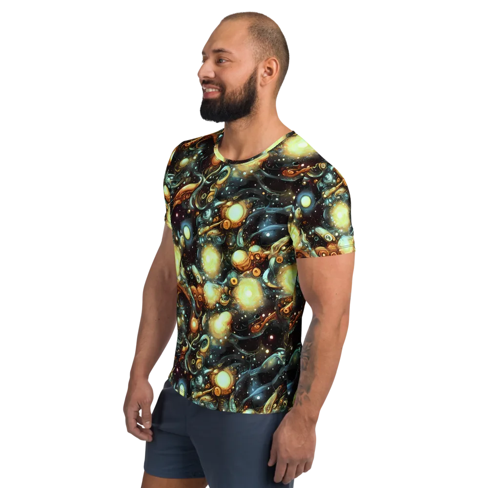Cosmic Organica on Men's Athletic T-Shirt — Left