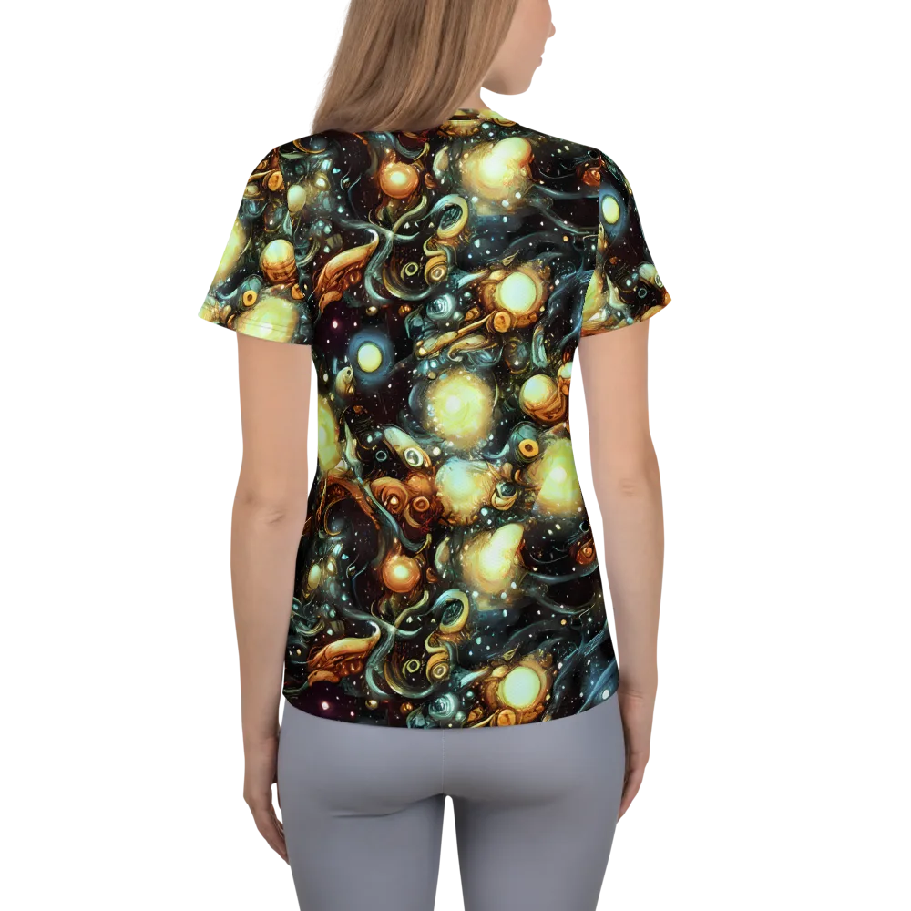 Cosmic Organica on Women's Athletic T-Shirt — Back