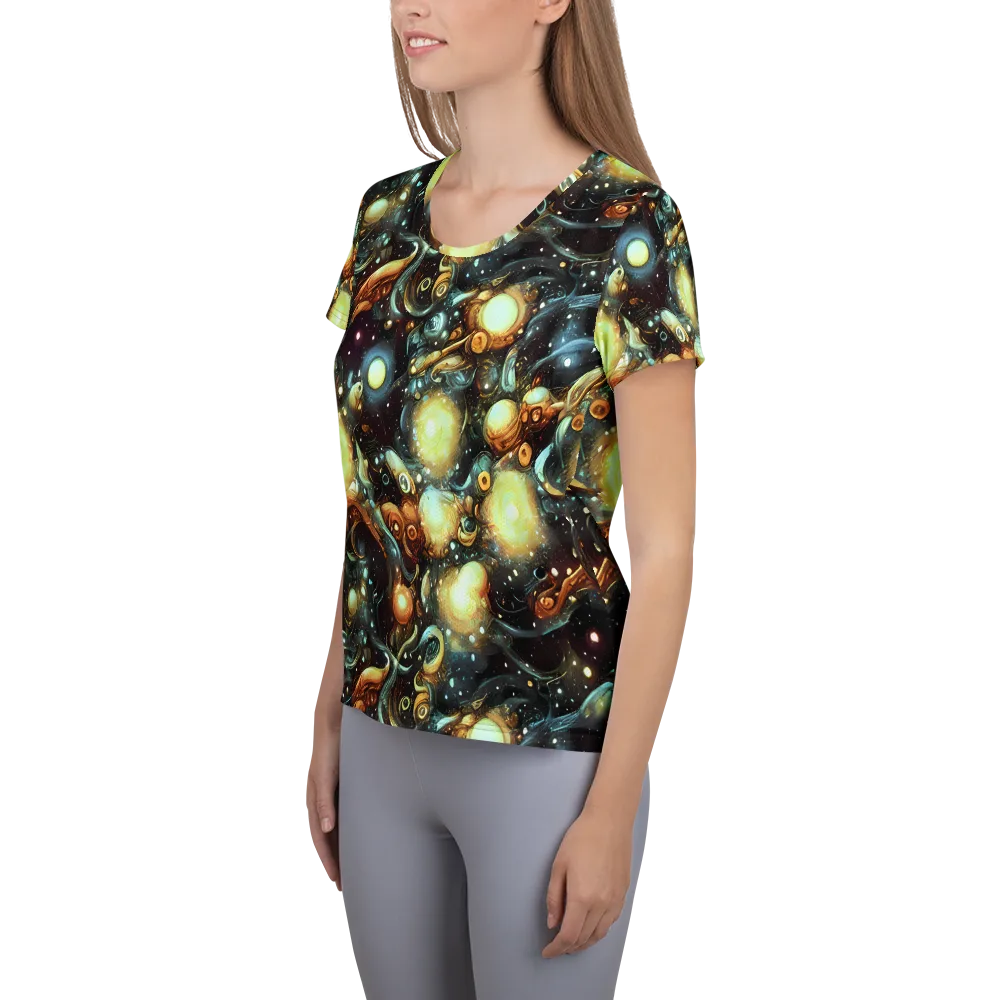 Cosmic Organica on Women's Athletic T-Shirt — Left