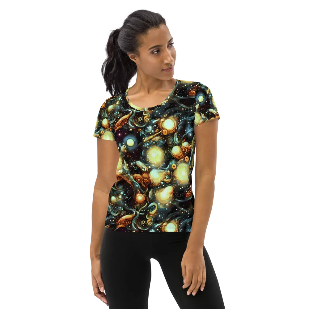Cosmic Organica on Women's Athletic T-Shirt — Front