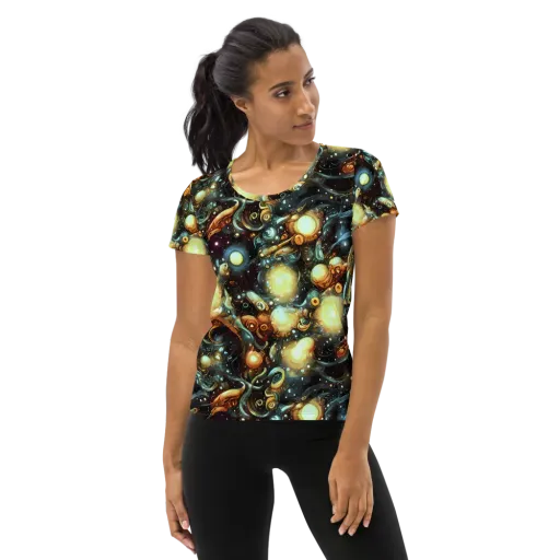Cosmic Organica on a Women's Athletic T-Shirt