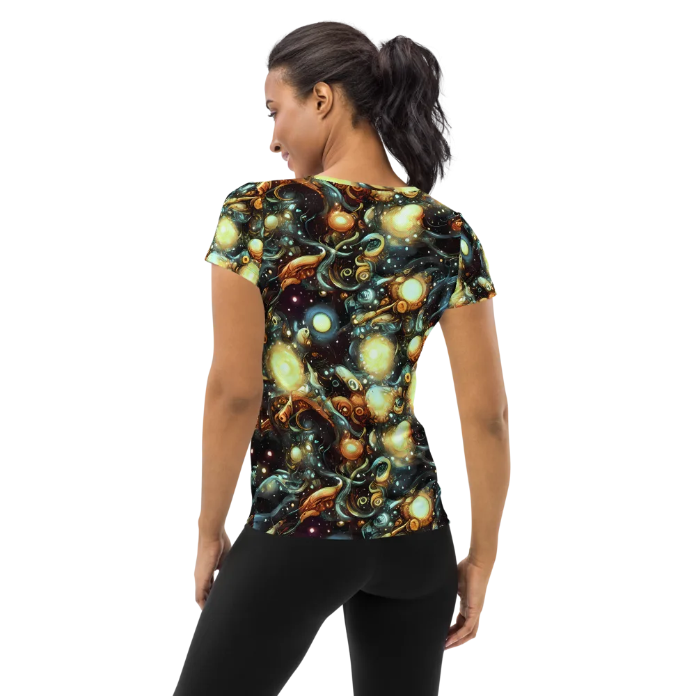 Cosmic Organica on Women's Athletic T-Shirt — Back