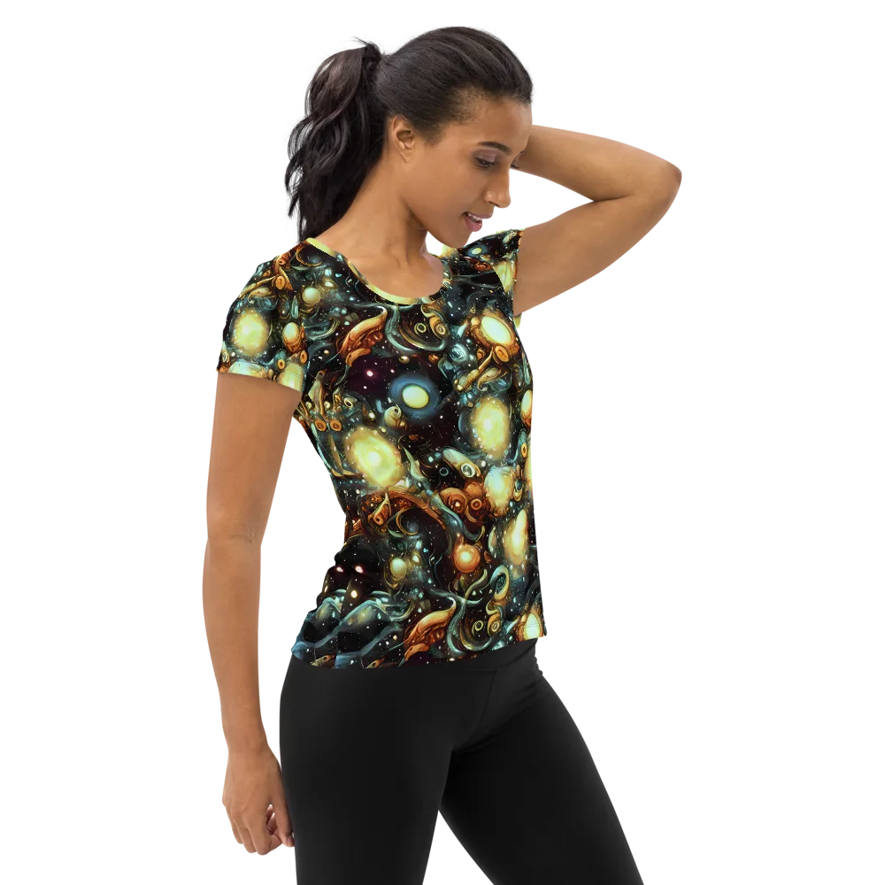 Cosmic Organica on Women's Athletic T-Shirt — Right