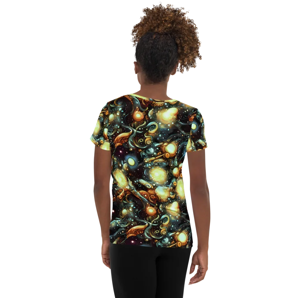 Cosmic Organica on Women's Athletic T-Shirt — Back