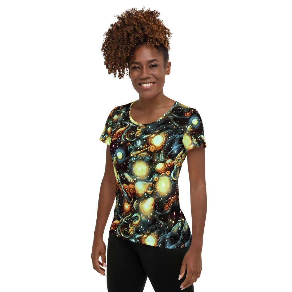 Cosmic Organica on Women's Athletic T-Shirt — Left