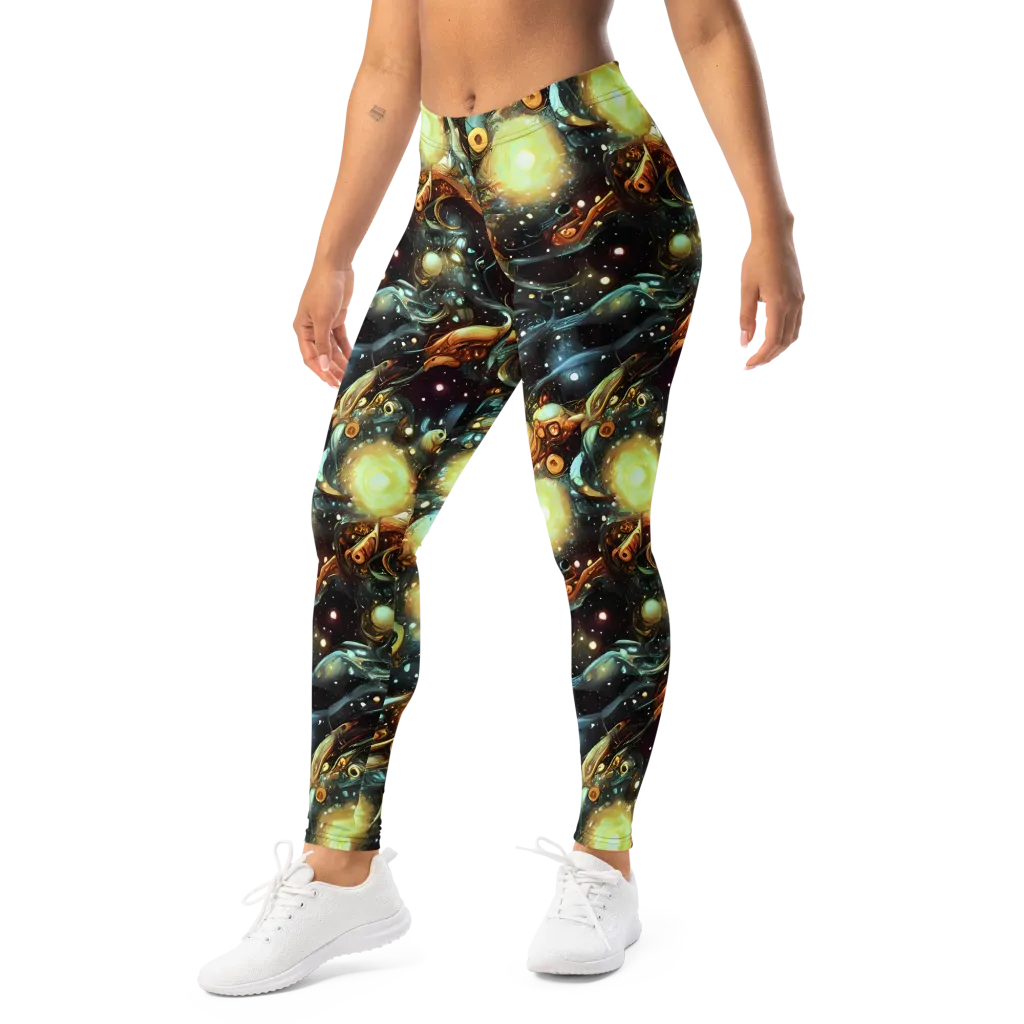 Cosmic Organica on Leggings — Left Front