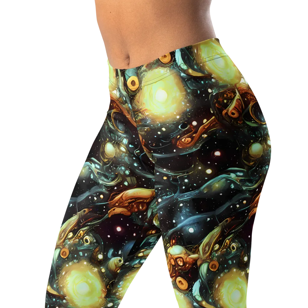 Cosmic Organica on Leggings — Left Front