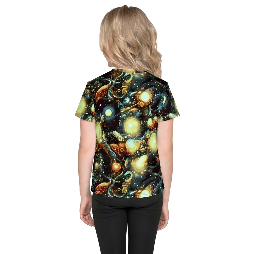 Cosmic Organica on Kids Crew Neck T-Shirt — Back