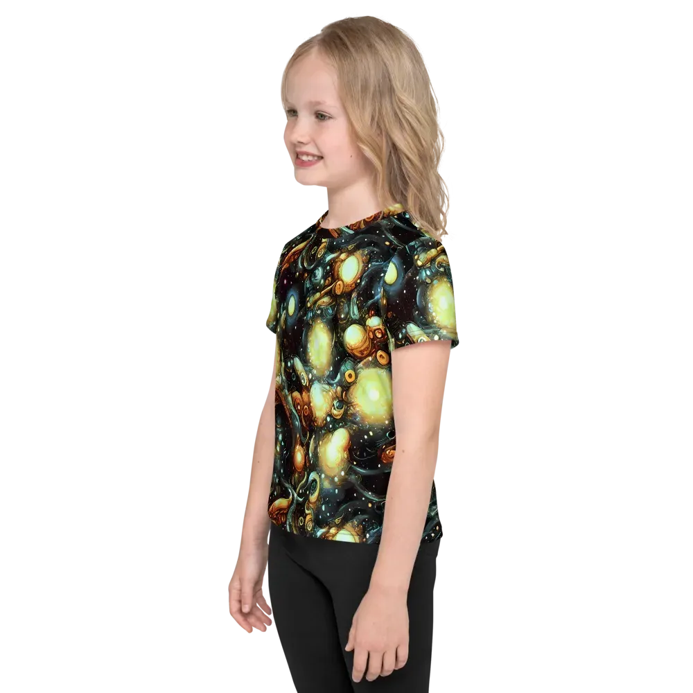Cosmic Organica on Kids Crew Neck T-Shirt — Left