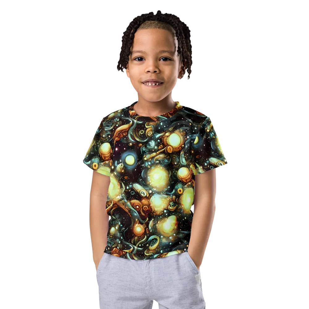 Cosmic Organica on Kids Crew Neck T-Shirt — Front
