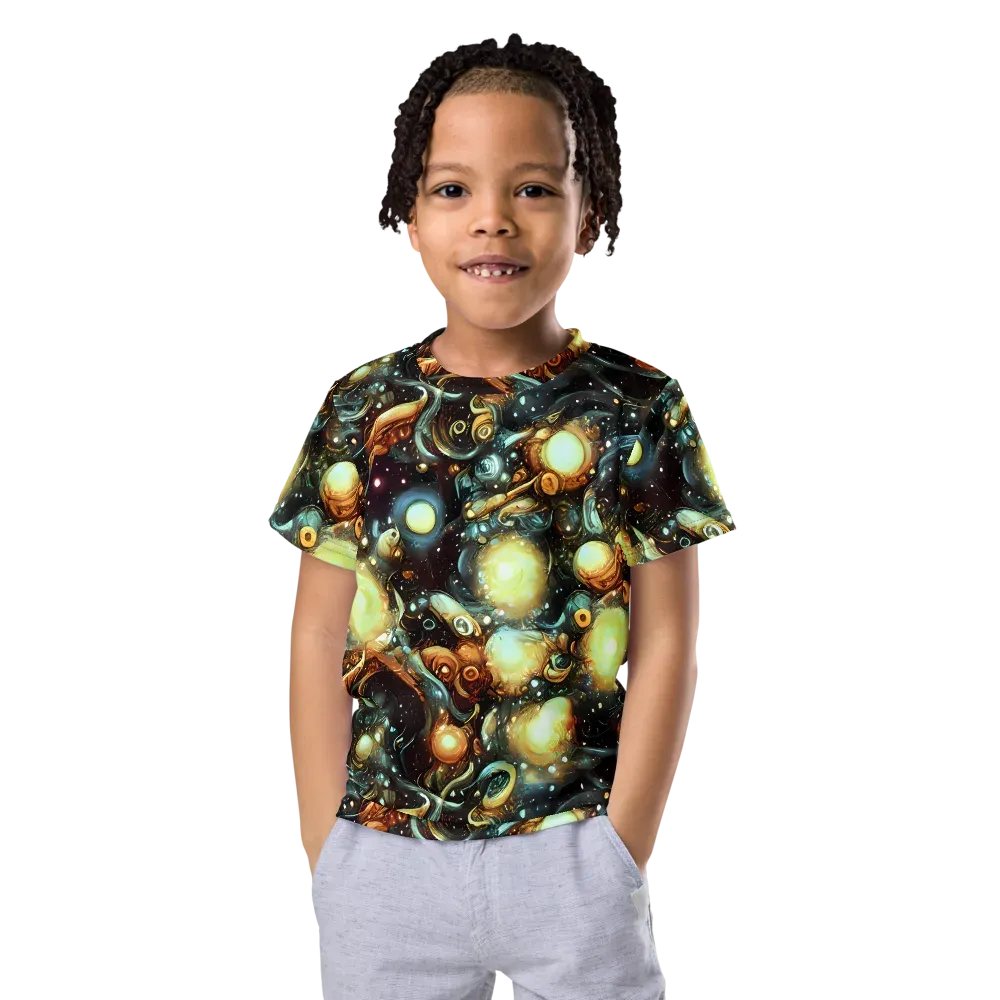 Cosmic Organica on Kids Crew Neck T-Shirt — Front