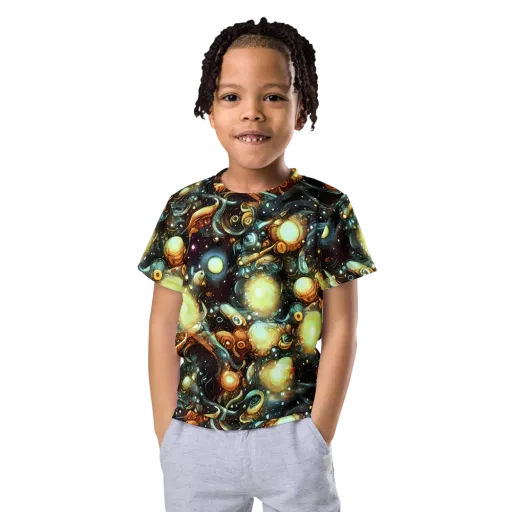 Cosmic Organica on a Kids Crew Neck T-Shirt