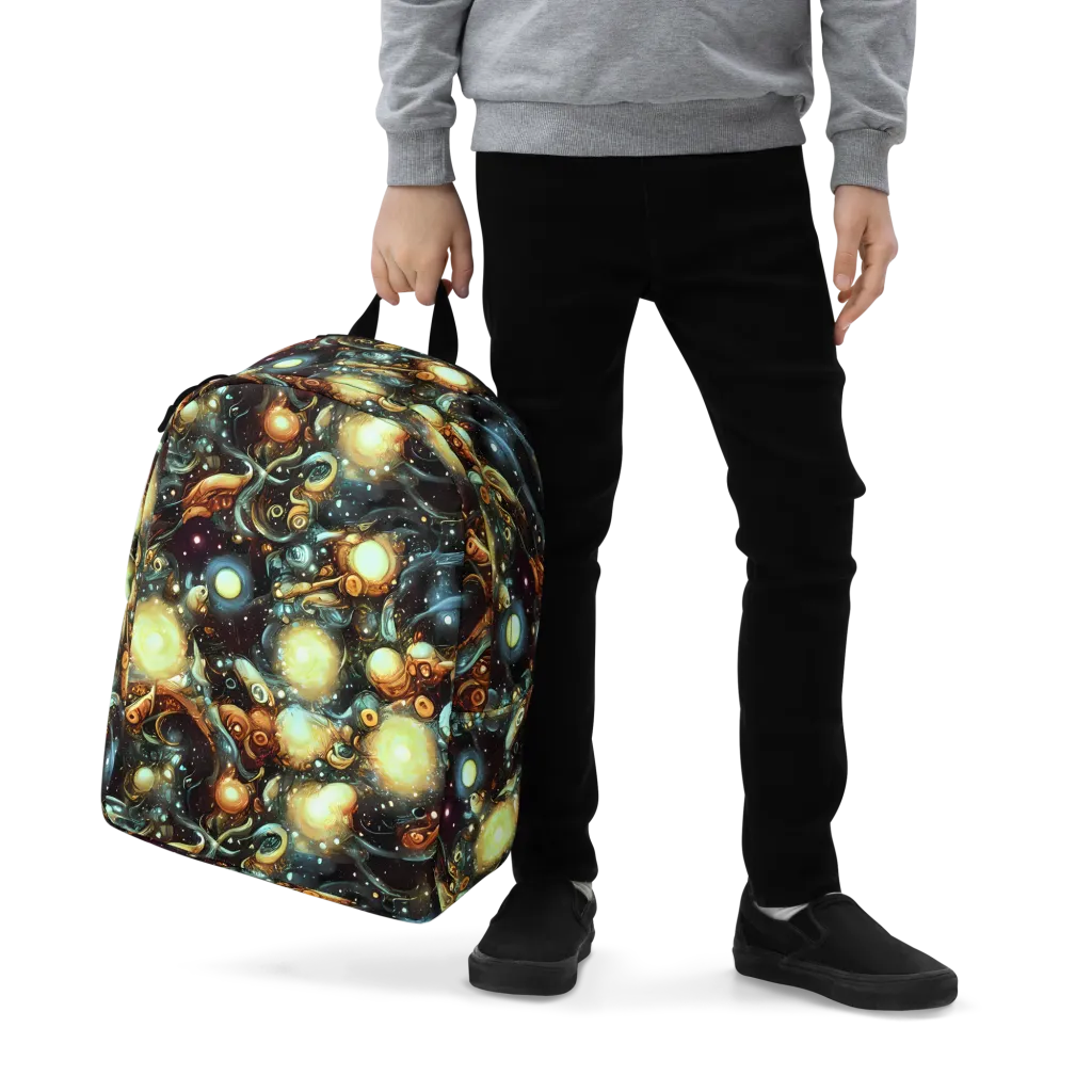 Cosmic Organica on Minimalist Backpack — Zoomed-in