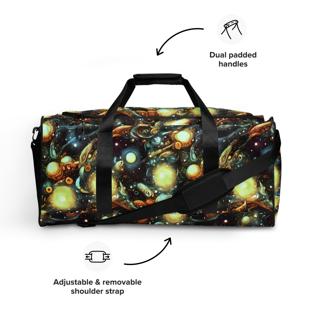 Cosmic Organica on Duffle Bag — Front