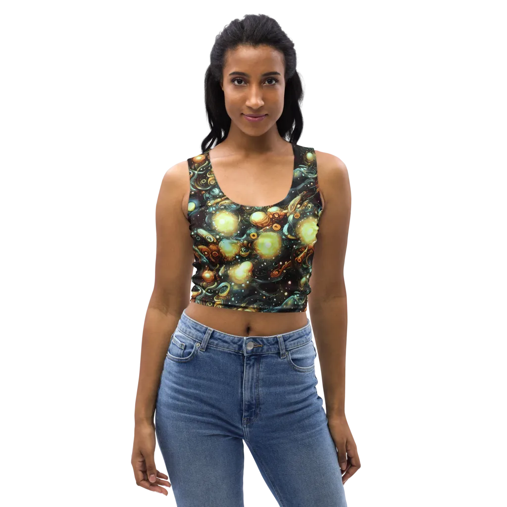 Cosmic Organica on Crop Top — Front