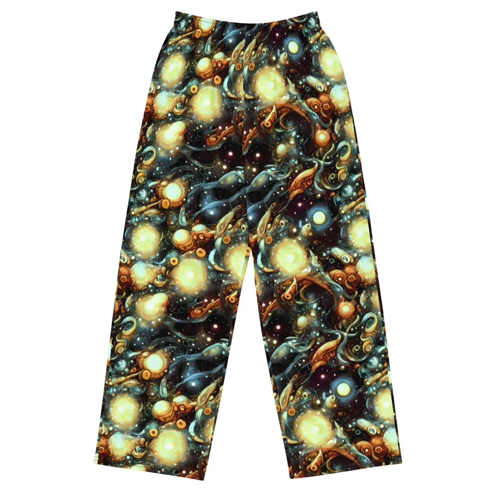 Cosmic Organica on Wide-Leg Pants — Front