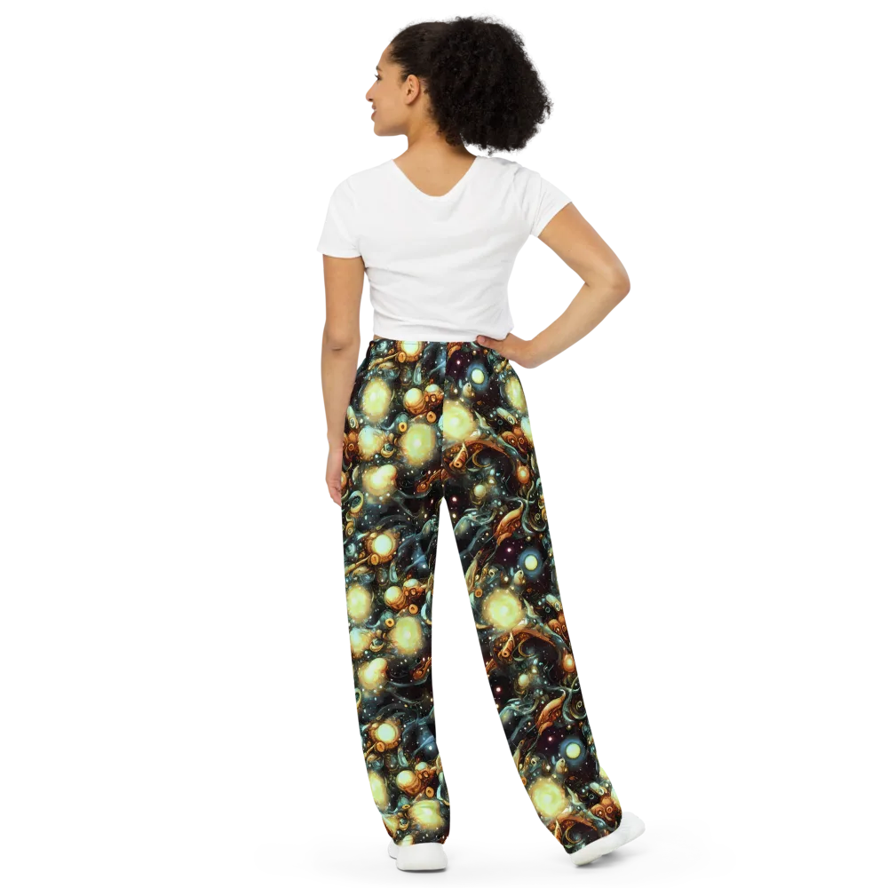 Cosmic Organica on Wide-Leg Pants — Back