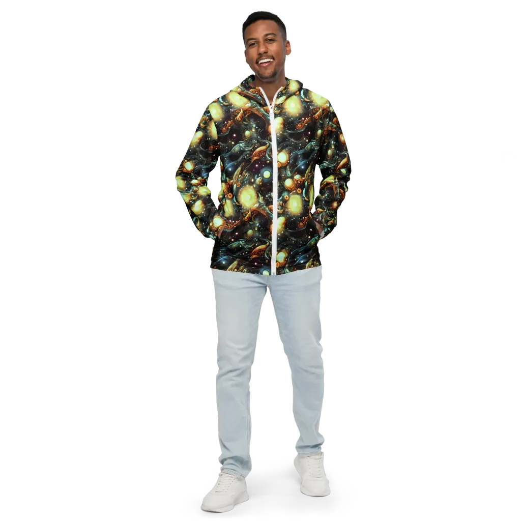 Cosmic Organica on Men's Windbreaker — Front