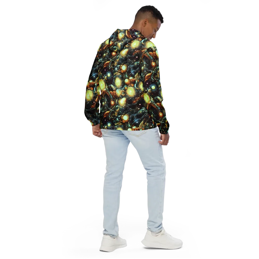 Cosmic Organica on Men's Windbreaker — Back