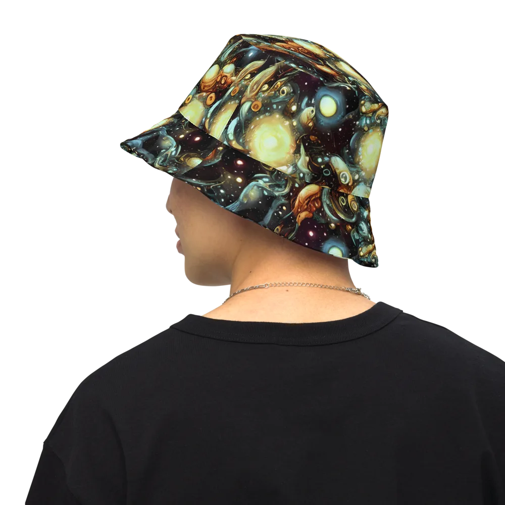 Cosmic Organica on Reversible Bucket Hat — Back Inside