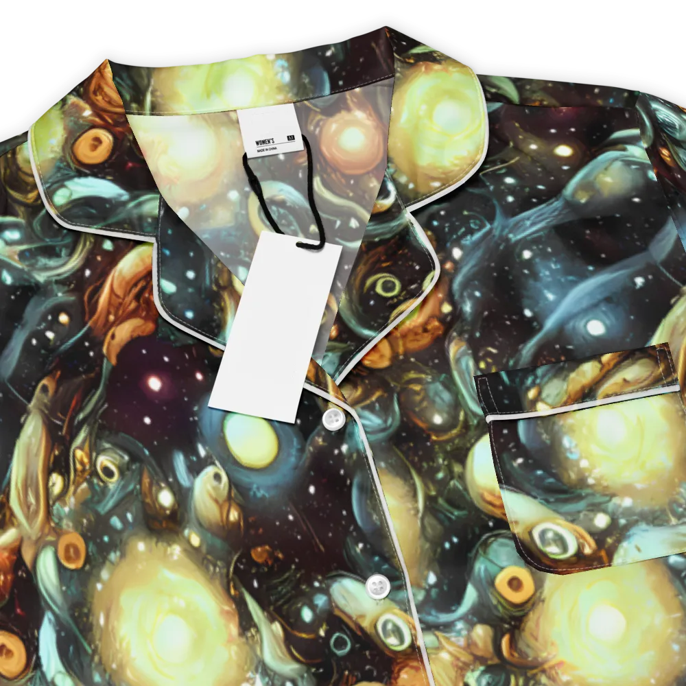 Cosmic Organica on Women's Short Sleeve Pajama Top — Product details