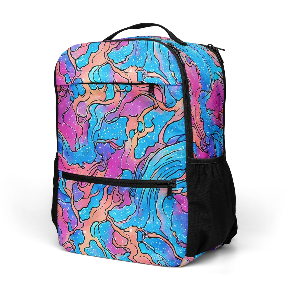 Tidal Confetti on Utility Backpack — Left Front
