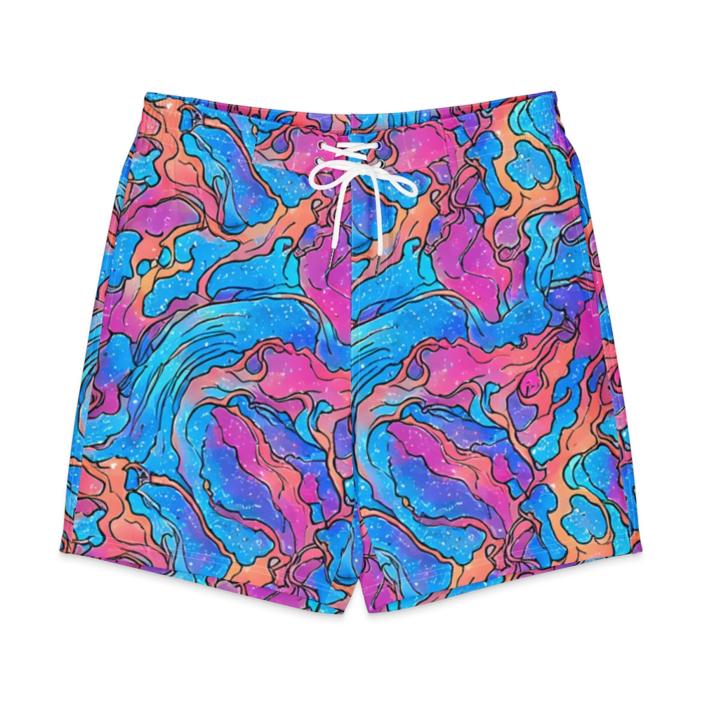 Tidal Confetti on Men's Board Shorts — Front