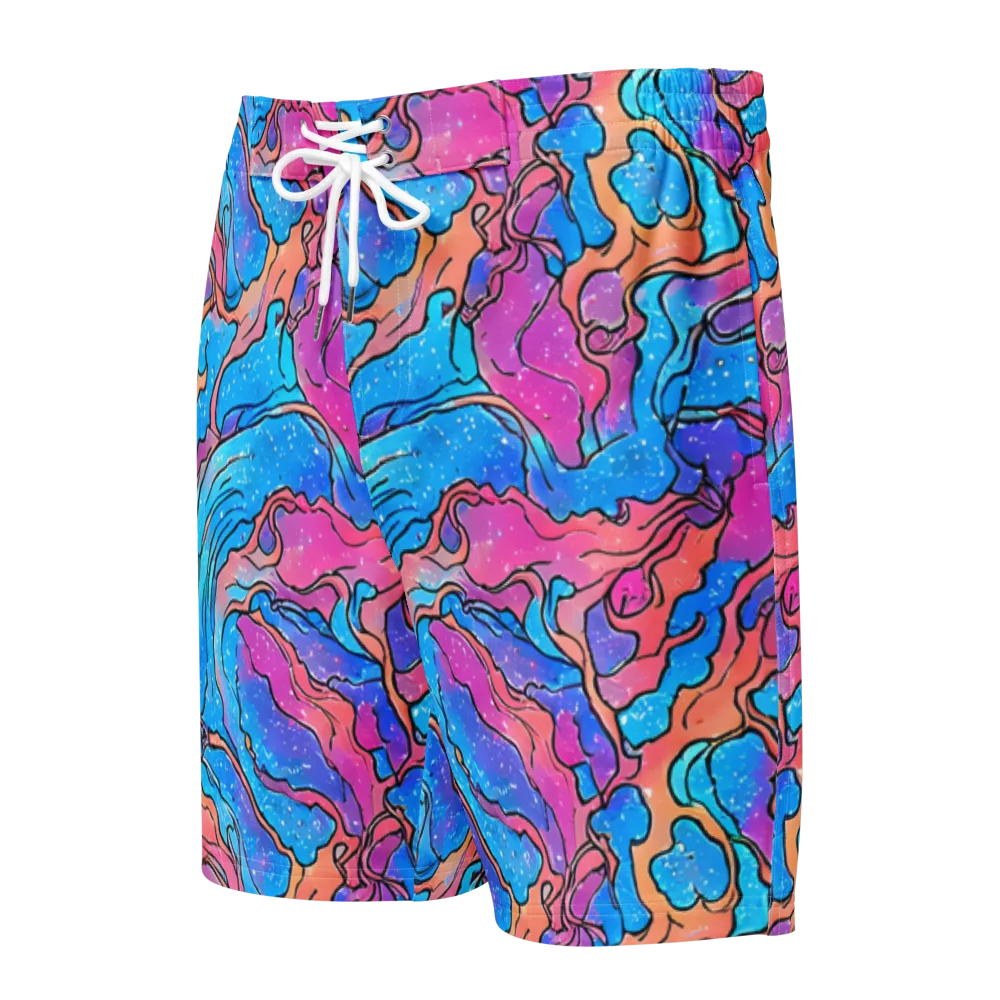 Tidal Confetti on Men's Board Shorts — Front