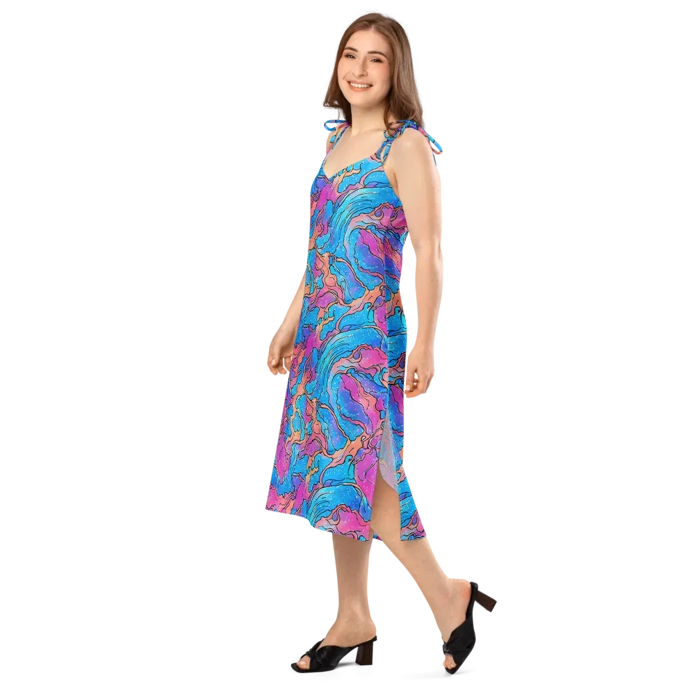 Tidal Confetti on Slip Dress — Left Front