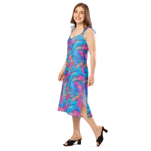 Tidal Confetti on a Slip Dress
