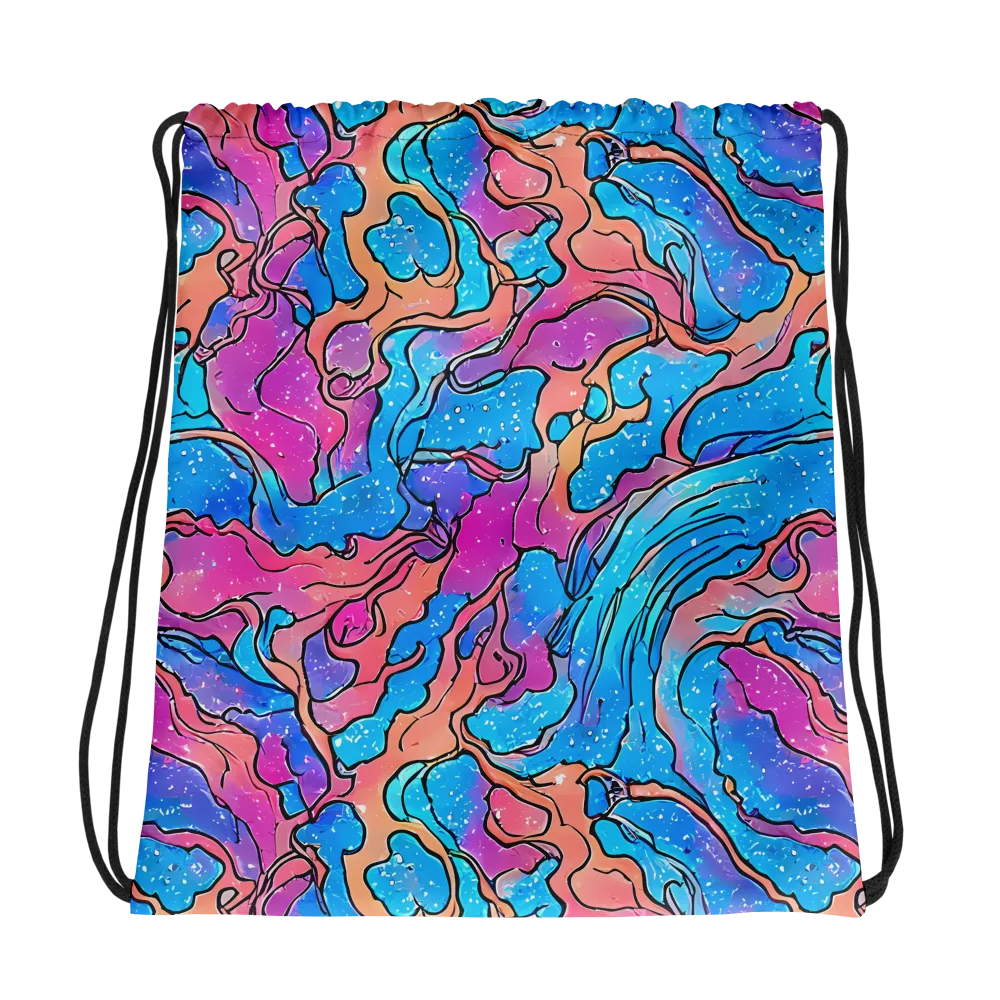 Tidal Confetti on Drawstring Bag — Photo